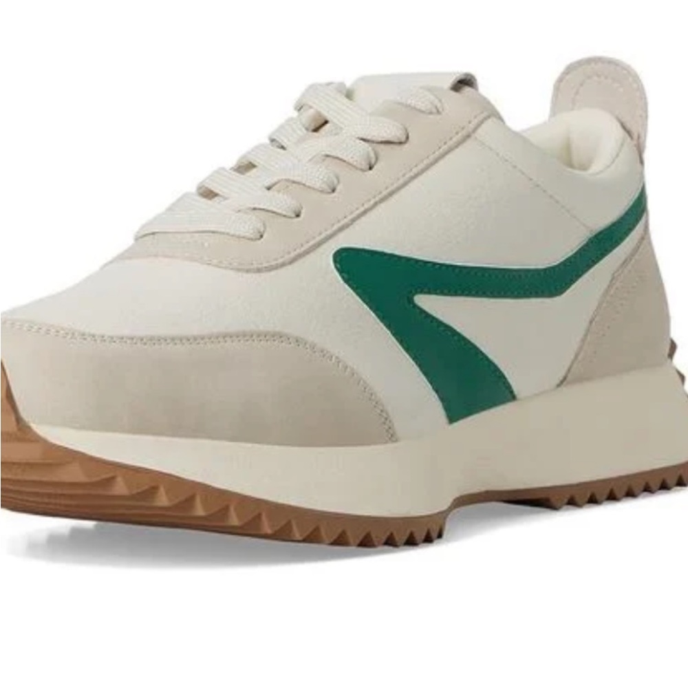 Dolce Vita Cream and Green Athletic Shoes